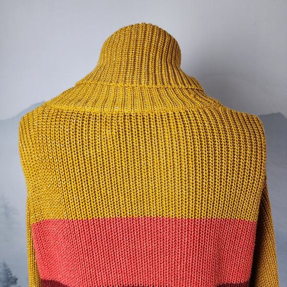 For the Republic Striped Multicolor Shimmer Knit Sweater | Women's Large - Picture 9 of 13